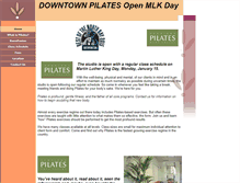 Tablet Screenshot of downtownpilates.com
